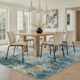thumbnail image 3 of SIXHOME 8'x10' Abstract Area Rugs Modern Soft Washable Rug Neutral Non-Slip Indoor Rug for Living Room Bedroom Dining Room Office Lightweight Foldable Carpet Ideal for High Traffic Areas Blue, 3 of 7