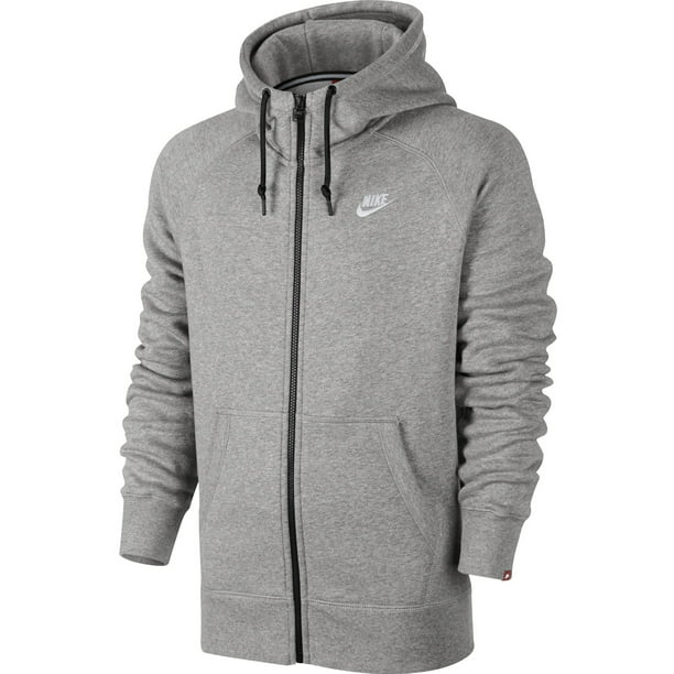 eksplodere Leeds dø Nike Mens AW77 Fleece FZ Hooded Sweatshirt Dark Grey/White (XL) -  Walmart.com