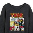 thumbnail image 3 of Marvel Thor - Comic Book Grid - Women's French Terry Pullover Long Sleeve Shirt, 3 of 5