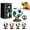 Green, variant on Beer Glass-300ml Soccer Ball Shaped Rotating Drinking Glass Cup,3D Football Crystal Glass Cup with 360° Spinning Pedestal, Unique Drinkware for Beer Juice Cocktail, Sports Fan,Soccer Lover Gift