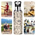 thumbnail image 5 of Sports Bottle，A Medieval-style Pattern10.8"×2.8"The Inside of The Kettle Is Made of Food Grade 304 Stainless Steel, 5 of 6
