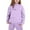Purple, variant on lnmuld Two Piece Outfits Stylish Girls Winter Outfits Set Printed Hooded Sweatshirt Ensemble for Casual Wear with Easy Care Instructions Solid Color Size:7-8 Years