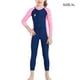 thumbnail image 2 of Kid Wetsuit Niño traje de neopreno para niños con traje mojado de verano Traje mojado de verano Ropa de baño de verano para el verano para el verano Natación al aire libre surfing buceo Dark Bule XL kenally OD003688-04, 2 of 7