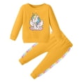 thumbnail image 2 of Toddler Girl Clothes Fall Winter Jogging Outfit Little Girl Unicorn Sweatsuit+ Pants Set Baby Sweatshirt Clothing 1-5Y, 2 of 5