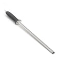 thumbnail image 2 of Diamond Carbon Steel Sharpener Rod Honing Steel 12 Inch Rod with Ergonomic Rubber Handle for Kitchen Hunting Butcher Chef Home Gourmet Sharpening Stick, 2 of 8