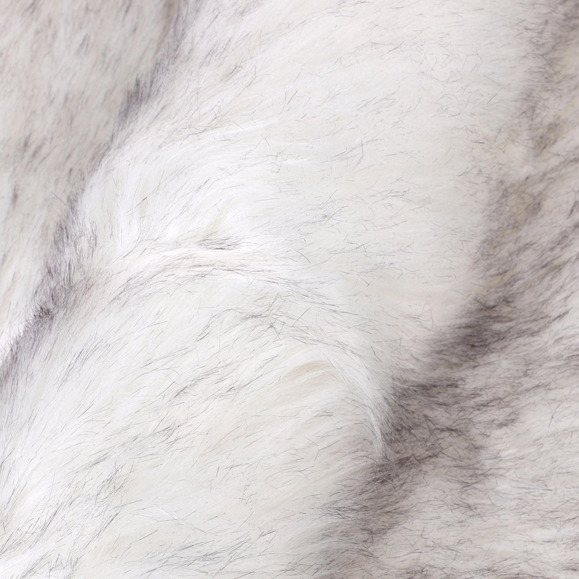 Unique Bargains Heart Shaped Faux Fur Shag Area Rug 2.3Ft x 3Ft White+Black