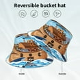 thumbnail image 5 of Daiia Animals on Noah's Ark Pattern Bucket Hat - Trendy Cotton Sun Hat for Beach, Golf, Fishing - Fun Outdoor Vacation Boonie for Men and Women, 5 of 9