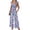 Pink Black Floral, variant on Womens Casual Jumpsuits Summer Boho Outfits Printed Smocked Wide Leg Vacation Jumper With Pockets