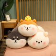 thumbnail image 5 of Shiba Inu - Almohada para abrazar animales de peluche, juguete de peluche Shiba Inu, juguete para niños, almohadas lindas para perros de peluche, almohadas Shiba Inu, marrón, 5 of 5