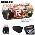 thumbnail image 3 of ROBLOX Virtual World-estuche de lona de doble capa con cremallera, estuche de lápices de gran capacidad, BILLETERA, suministros para estudiantes, regalos para niños, 3 of 4
