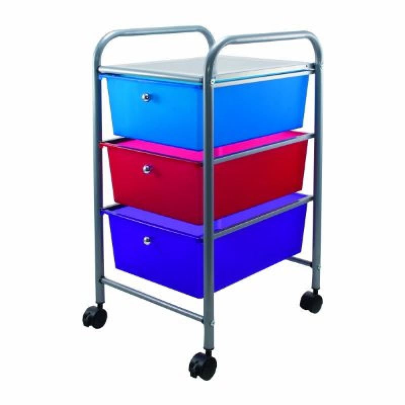Vertiflex 3 drawer rolling file organizer cart 27 x 15 5 x 13 inches