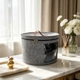 thumbnail image 6 of Round Hat Boxes with Lidssoft Large Hat Storage Box with Handle Transparent Window and Zip, Foldable Travel Hats Boxes Storage for Storing Clothes, Toys, 6 of 6