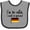 Heather and Black, variant on Inktastic So Cute German Boys or Girls Baby Bib