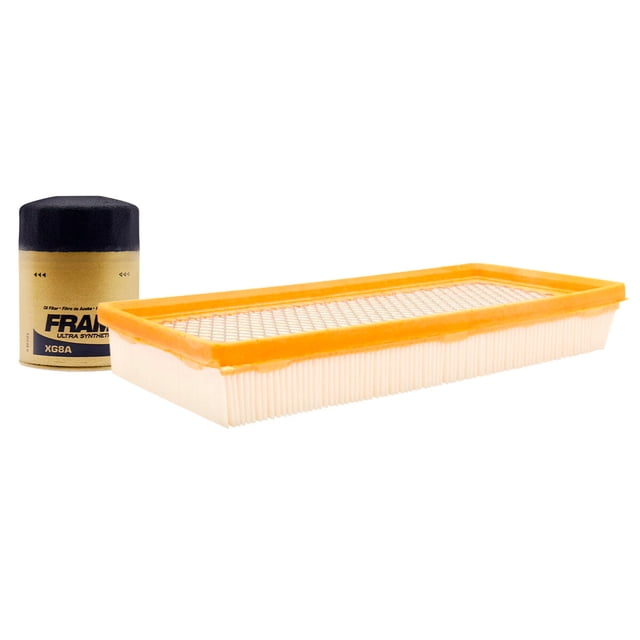 Kit De Filtro de Aire y Filtro de Aceite Sintético 2 PIEZAS Compatible con Ford E-150 Econoline L6 4.9L DE 1987 A 1996