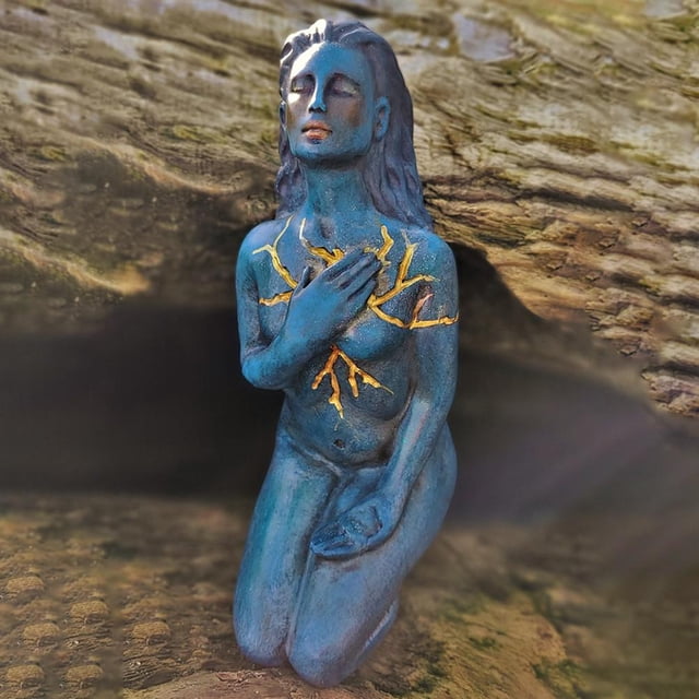 Figura de escultura de resina, adorno de oficina que moldea el amor propio, estatua de diosa, artesanía superior