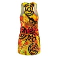 thumbnail image 2 of Women's Cut & Sew Racerback Dress (AOP) Steampunk Gears, 2 of 7