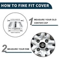 thumbnail image 2 of Unique Bargains Car Wheel Center Hub Cap Rim Cover Hub Caps 65mm 2.56" OD Snap-in Plastic for Most Cars Silver Tone, 2 of 6