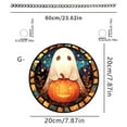 thumbnail image 3 of Halloween Stained Glass Suncatcher, Cute Ghost Pumpkin Window Hanging Decoration, Acrylic Window Hanging Fall Ornaments, for Kitchen Room Garden Office Halloween Decor Housewarming Gift Supplies, 3 of 6