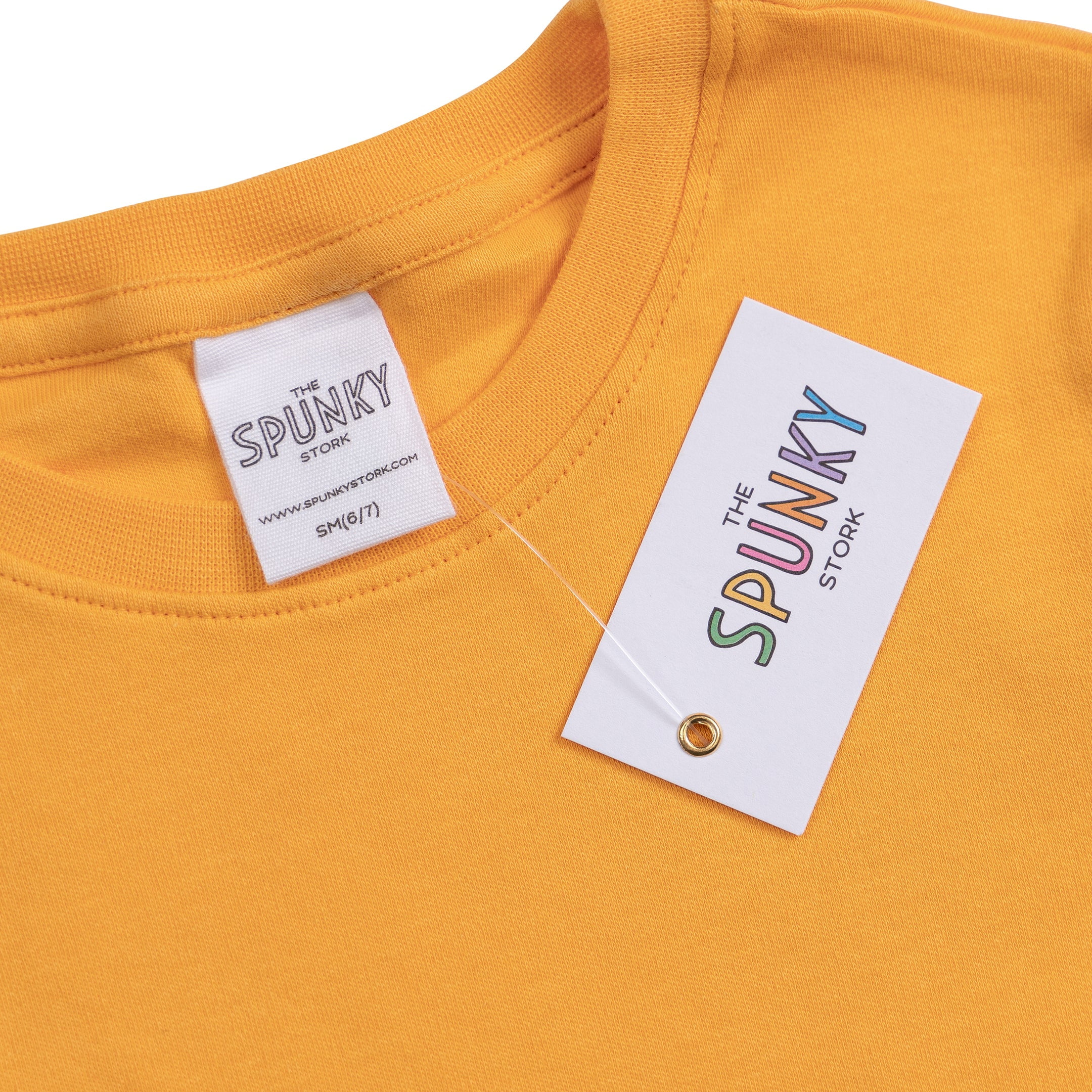 Spunky Stork Boys Jack O Lantern Pumpkins Organic Cotton Halloween Top, Sizes Newborn to 16