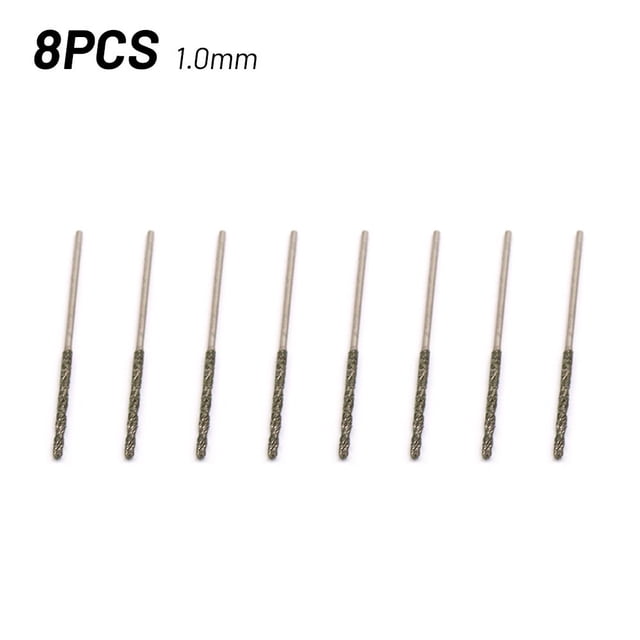 0.8mm-2.5mm Coated Tipped Drill Bit for Glass Jewelry Stone Tile