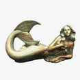thumbnail image 5 of Homestyles 12 in. Bronze Patina Sexy Mermaid Nautical Beach Statue, 5 of 6