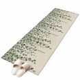 thumbnail image 2 of Runner Rug 2 x 6 Ft, Green Eucalyptus Leaves Washable Non-Slip Floor Mat for Kitchen Hallway/Entryway, Summer Botanical Weeping Rustic Long Kitchen Runner Area Rugs for Living Room, Low-Profile, 2 of 7