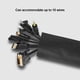 thumbnail image 5 of Wosthever Oficina en casa Hotel Piso Ordenador portátil Cable Cubierta Tableta Cables de carga Protector de nylon Organizador Reutilizable Almacenamiento y organización del hogar Tipo de piso 1m, 5 of 6