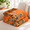 Orange Flower-60''x80'', variant on Animal Spring Bird 60''x80'' Woven Cotton Reversible Throw Blanket