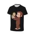 thumbnail image 3 of Curious George Novelty Shirt for Boys 3D Printed T-Shirt Fashion Tees Cool Merch for Kids, 3 of 5