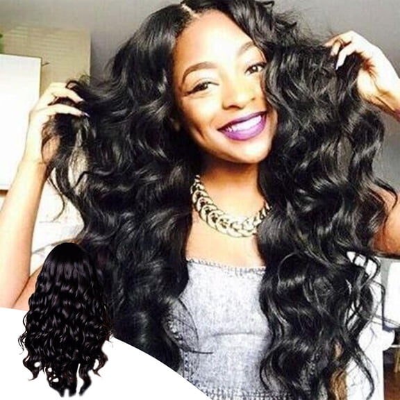 Kokovifyves 26.7"Long Curly Hair Wig for Women, Two Adjustable Shoulder Straps with Inner Cap Mesh