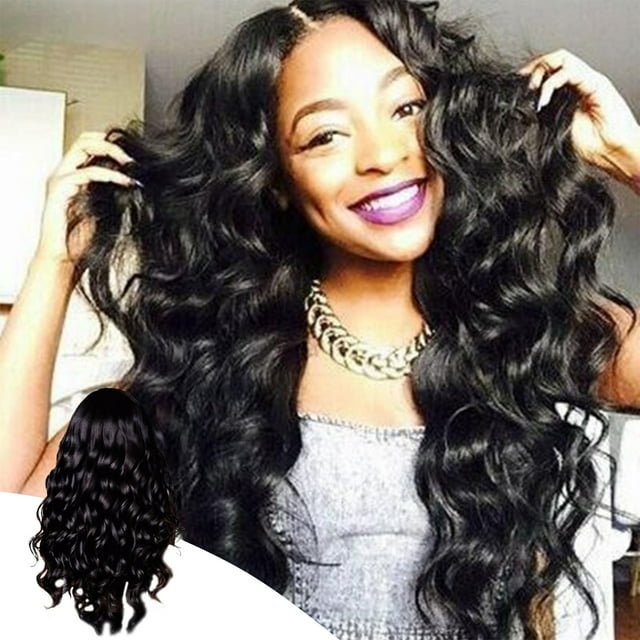 Fashionable Long Curly Hair Wig, Two Adjustable Shoulder Straps With Inner Cap Mesh, Which Can Be Wound To A Fixed Position To Suit The Head Circumference