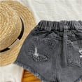 thumbnail image 7 of Toddler Girls' Shorts Girls' Jeans Embroidered Cute Summer Shorts Girls Jeans Size 3T, 7 of 7