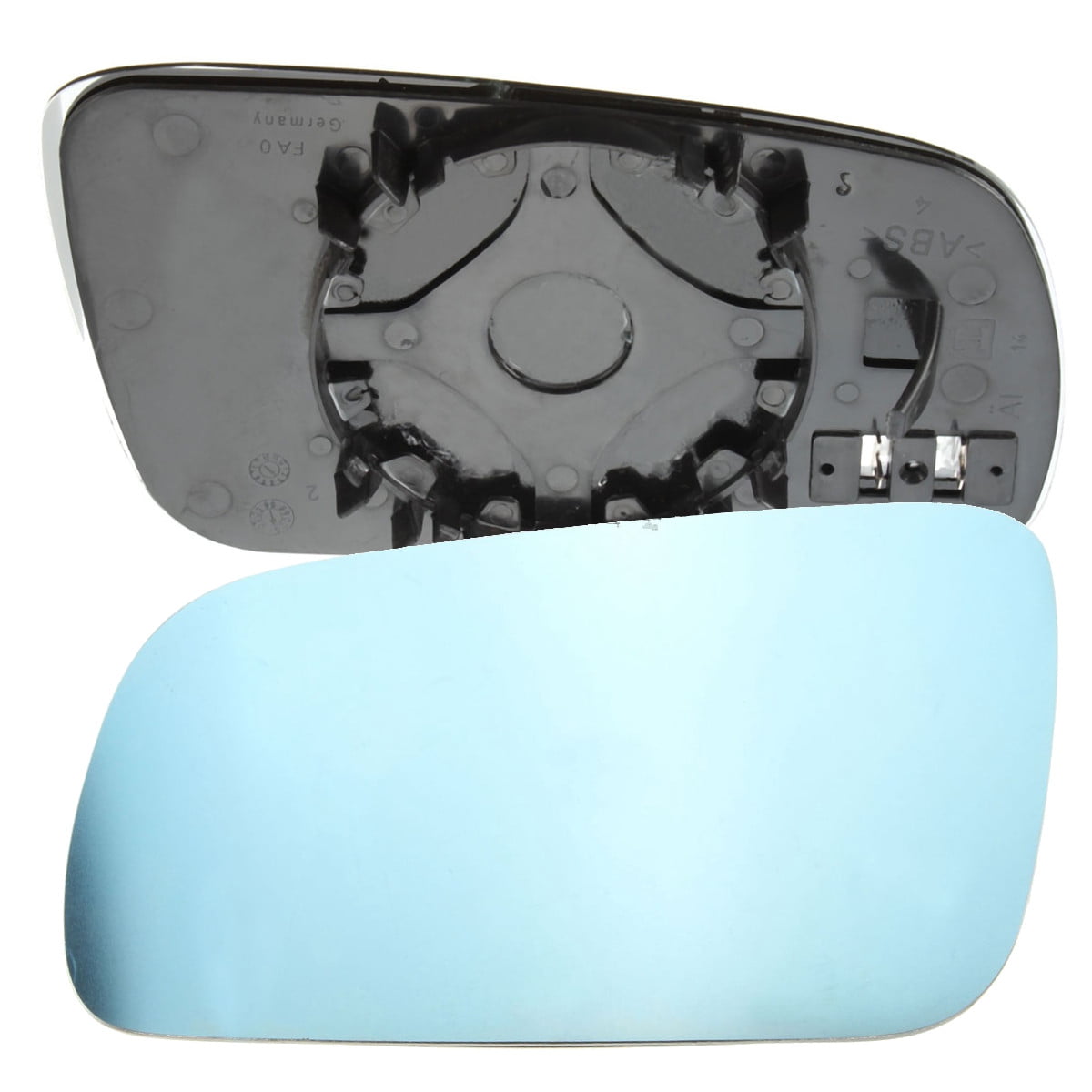 Right hand driver side wing door clip on mirror glass Heated 