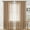 Brown, variant on Rvkxad Solid Color Sheer Curtains, Rod Pocket Semi See Through Polyester Window Curtains, Light Filtering Living Room Balcony Drapes
