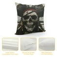 thumbnail image 4 of Shiartex Throw Pillow Cover Cool Pirate Skull Home Decor Pillowcase for Sofa White, 4 of 5