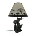 thumbnail image 3 of Elephants on Expedition Sculptural Table Lamp w/Decorative Shade, 3 of 4