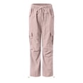 thumbnail image 5 of vigerkar Women's Quick Dry Hiking Cargo Pants Joggers Cotton Casual Work Pants with Pockets (Pink, M), 5 of 8