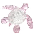 thumbnail image 2 of Decoración de tortugas marinas de cristal, estatua de tortugas marinas rosas, arte soplado, colección de esculturas de animales transparentes, decoración de mesa de comedor, estatuilla de animales de, 2 of 7