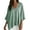 Green, variant on Women's Casual V Neck Batwing Long Sleeve Blouse Shirt Batwing Off Shoulder Top for Women Versatile V Neck Slit Long Sleeve Top White S