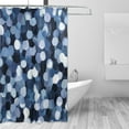 thumbnail image 2 of Blue Gray Dots Shower Curtain Liner 72x72 Inch Waterproof Shower Curtains Decorative Bathroom with 12 Pack Hooks, 2 of 5