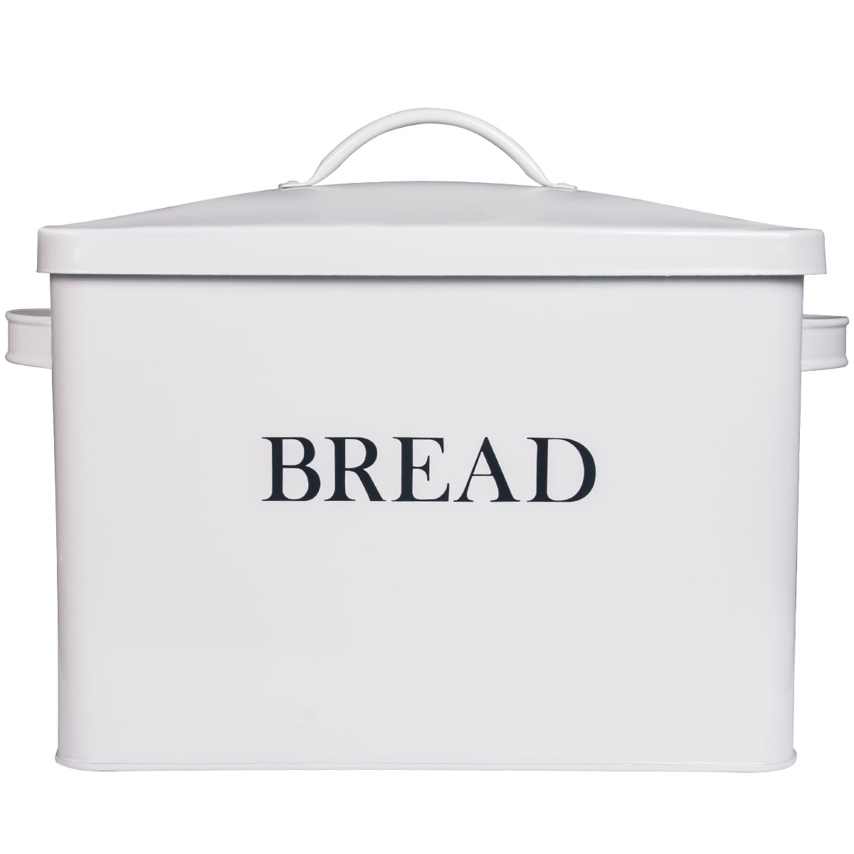White Tower Roll Top Bread Bin with Stainless Steel Body and Mirror Finish 