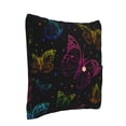 thumbnail image 2 of Bingfone Butterfly Linen Throw Pillow Covers Cushion Case Pocket Button Vintage Farmhouse Pillowcase For Sofa Couch Bed 18"X18", 2 of 9