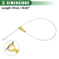 thumbnail image 4 of Unique Bargains Engine Oil Dipstick Indicator Oil Dipstick Replacement for Chevrolet Suburban 2001-2005 Yellow, 4 of 7