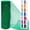 Green, variant on 1 /2Rolls Deco Mesh Ribbon Rolls 10 Inch 10 Yards(30 ft) Decorative Mesh Fabric with Foil for Wreaths Christmas Tree Ribbon Door DIY Craft Halloween Decor Wedding Party Supplies