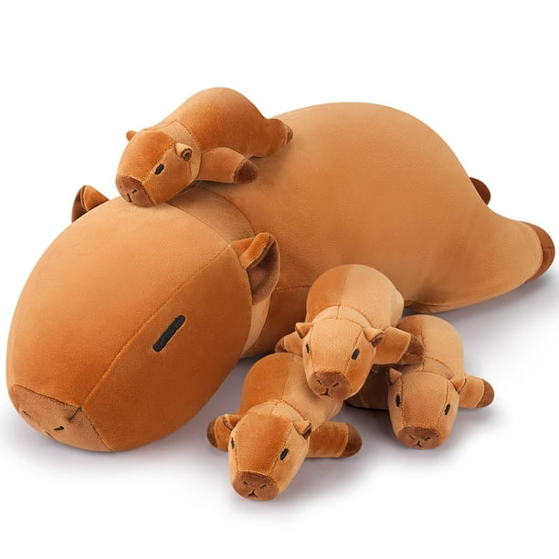Juguete de peluche Auspicious Beginning Capybara Family, 20 pulgadas