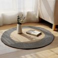 thumbnail image 1 of Round Jute Rug, Natural Jute Fiber, Hand-woven Alhambra Rug, 1 of 4