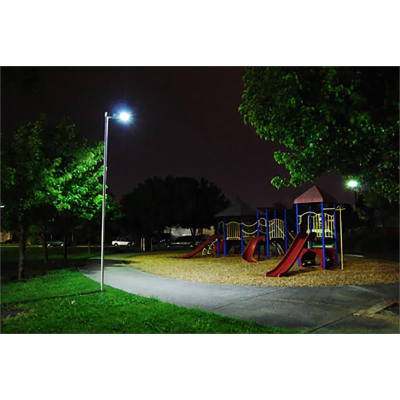 eLEDing EE830W-AI30 AI SMART 4800 Lumen Brown Solar Power Motion Activated  Outdoor Integrated CREE LED Street Area Light