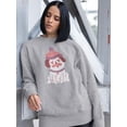 thumbnail image 2 of Lovely Pug Sweatshirt Women -Smartprints Designs, Female XX-Large, 2 of 4