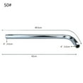 thumbnail image 4 of Lefu Wall Mounted Stainless Steel Shower Arm with Mount Base Head Extension Pipe Kit, 4 of 8