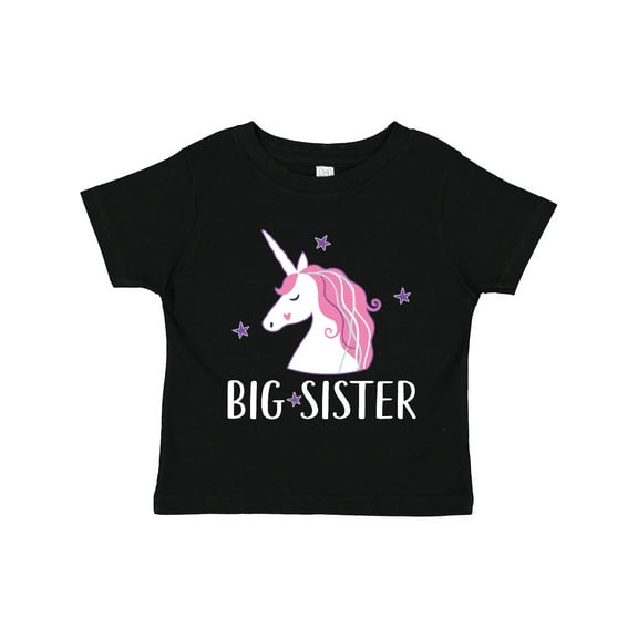 Inktastic Big Sister Unicorn Girls Toddler T-Shirt
